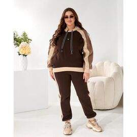 Костюм спортивний жіночий 946 brown р.48-62 "Seven Zikina" недорого оптом від прямого постачальника