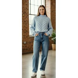 Светр жіночий LR786 l.blue р.one size "Lora" недорого оптом від прямого постачальника