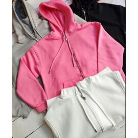 Фотография Кофта спортивная женская тёплая LR787 grey р.S-L "Lora" недорого оптом от прямого поставщика