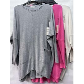 Фотография Свитер женский E1105 grey р.54-58 "Emsweekis" недорого оптом от прямого поставщика