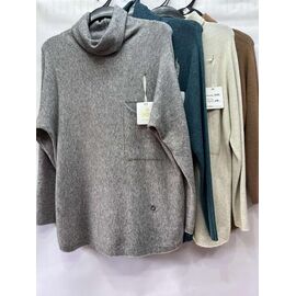 Фотография Свитер женский E1071 grey р.one size "Emsweekis" недорого оптом от прямого поставщика