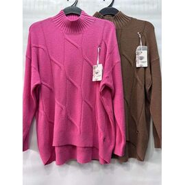 Фотография Свитер женский E1075 fuchsia р.54-58 "Emsweekis" недорого оптом от прямого поставщика