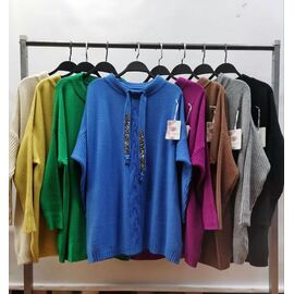 Фотография Свитер женский E1023 blue р.54-58 "Emsweekis" недорого оптом от прямого поставщика