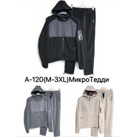 Костюм спортивний чоловічий A120 black р.M-3XL "Hai" недорого оптом від прямого постачальника