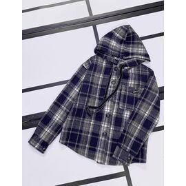 Сорочка дитяча тепла на дівчинку K190 navy р.104-128 "Kosmy" недорого оптом від прямого постачальника