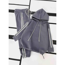 Костюм дитячий спортивний теплий на дівчинку 585 grey р.128-152 "Kosmy" недорого оптом від прямого постачальника