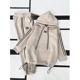 Фотография Костюм детский спортивный тёплый на девочку 585 beige р.128-152 "Kosmy" недорого оптом от прямого поставщика