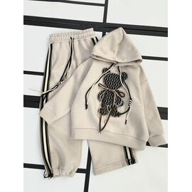 Фотография Костюм детский спортивный тёплый на девочку 533 apricot р.128-152 "Kosmy" недорого оптом от прямого поставщика