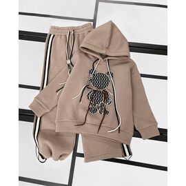 Фотография Костюм детский спортивный тёплый на девочку 533 beige р.122-152 "Kosmy" недорого оптом от прямого поставщика