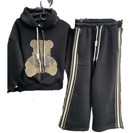 Фотография Костюм детский спортивный тёплый на девочку 533 black р.122-152 "Kosmy" недорого оптом от прямого поставщика