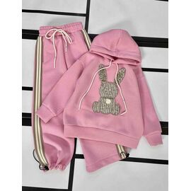 Фотография Костюм детский спортивный тёплый на девочку 533-1 pink р.128-152 "Kosmy" недорого оптом от прямого поставщика