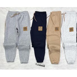 Фотография Штаны детские спортивные зимние на мальчика M644 l.grey р.9-12 "MMZ" недорого оптом от прямого поставщика