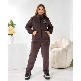 Фотография Костюм спортивный женский 4064 brown р.48-54 "OSKA" недорого оптом от прямого поставщика