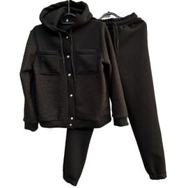 Фотография Костюм спортивный женский S470 black р.44-50 "Shoptime" недорого оптом от прямого поставщика