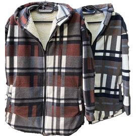 Фотография Рубашка тёплая женская S462 grey р.52-58 "Shoptime" недорого оптом от прямого поставщика