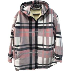 Фотография Рубашка тёплая женская S463 pink р.52-58 "Shoptime" недорого оптом от прямого поставщика