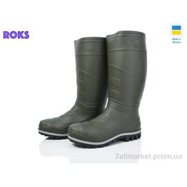 Фотография Резиновая обувь мужская Весна/осень Dago РБ101 хакі (7 пар р.40-46) "Roks" недорого оптом от прямого поставщика