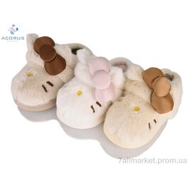 Фотография Тапки женские для дома зима 245 mix (10 пар р.36-41) "Acorus" недорого оптом от прямого поставщика