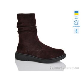 Черевики жіночі стильні Зима 19 корич.з. зима (6 пар р.37-41) "Sali" недорого оптом від прямого постачальника