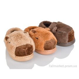 Тапки дитячі домашні Зима 4146 mix (12 пар р.30-35) "BABYSHOP" недорого оптом від прямого постачальника