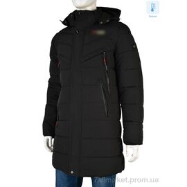 Куртка чоловіча Зима A22 black (5 шт. р.сітка48-56) "Jackets" недорого оптом від прямого постачальника