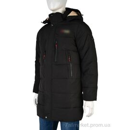 Куртка чоловіча Зима A23 black (5 шт. р.сітка50-58) "Jackets" недорого оптом від прямого постачальника