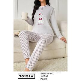 Піжама жіноча кофта + штани р-ри M-3XL "FLOWER" купити недорого від прямого постачальника