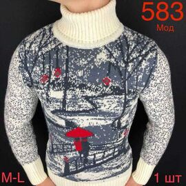 Светр підлітковий зимовий ND342-583 white р.46-48 "EMRE" недорого оптом від прямого постачальника