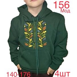 Худи дитячий на хлопчика ND368-156 green р.140-176 "EMRE" недорого оптом від прямого постачальника