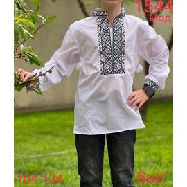 Фотография Вышиванка детская на мальчика ND390-1544 white р.104-136 "EMRE" недорого оптом от прямого поставщика