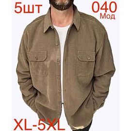 Сорочка чоловіча тепла ND404-040 beige р.XL-5XL "EMRE" недорого оптом від прямого постачальника