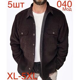 Фотография Рубашка мужская тёплая ND406-040 brown р.XL-5XL "EMRE" недорого оптом от прямого поставщика