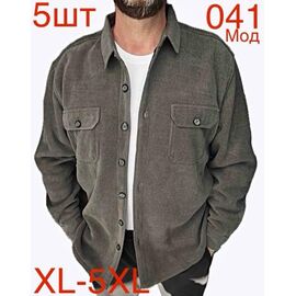 Фотография Рубашка мужская тёплая ND408-041 grey р.XL-5XL "EMRE" недорого оптом от прямого поставщика