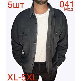 Фотография Рубашка мужская тёплая ND409-041 grey р.XL-5XL "EMRE" недорого оптом от прямого поставщика