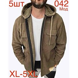 Сорочка чоловіча тепла ND413-042 brown р.XL-5XL "EMRE" недорого оптом від прямого постачальника