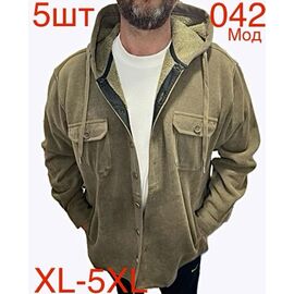 Сорочка чоловіча тепла ND414-042 khaki р.XL-5XL "EMRE" недорого оптом від прямого постачальника