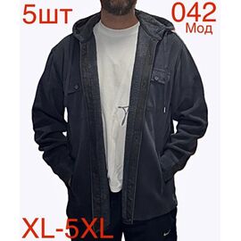 Сорочка чоловіча тепла ND415-042 grey р.XL-5XL "EMRE" недорого оптом від прямого постачальника