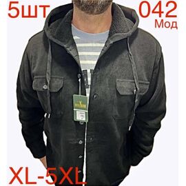 Сорочка чоловіча тепла ND418-042 black р.XL-5XL "EMRE" недорого оптом від прямого постачальника