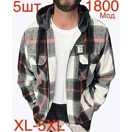 Сорочка чоловіча тепла ND420-1800 white р.XL-5XL "EMRE" недорого оптом від прямого постачальника