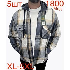 Сорочка чоловіча тепла ND423-1800 grey р.XL-5XL "EMRE" недорого оптом від прямого постачальника