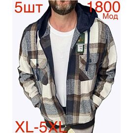 Сорочка чоловіча тепла ND424-1800 grey р.XL-5XL "EMRE" недорого оптом від прямого постачальника