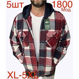 Сорочка чоловіча тепла ND425-1800 wine р.XL-5XL "EMRE" недорого оптом від прямого постачальника