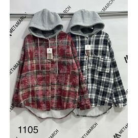 Сорочка тепла жіноча 1105 grey-white р.one size "Met&March" недорого оптом від прямого постачальника