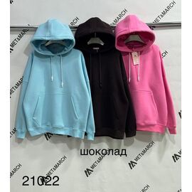 Худі жіноче 21022 brown р.one size "Met&March" недорого оптом від прямого постачальника