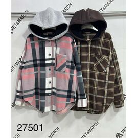 Сорочка тепла жіноча 27501 brown-beige р.one size "Met&March" недорого оптом від прямого постачальника