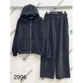 Костюм спортивний жіночий 2996 black р.S-L "Met&March" недорого оптом від прямого постачальника