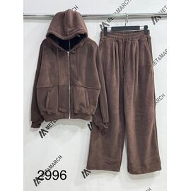 Костюм спортивний жіночий 2996 brown р.S-L "Met&March" недорого оптом від прямого постачальника