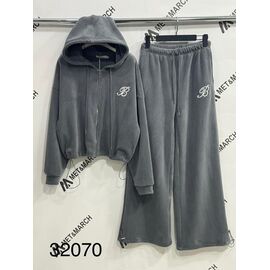 Костюм спортивний жіночий 32070 grey р.S-L "Met&March" недорого оптом від прямого постачальника