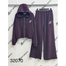 Костюм спортивний жіночий 32070 purple р.S-L "Met&March" недорого оптом від прямого постачальника