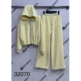 Костюм спортивний жіночий 32070 yellow р.S-L "Met&March" недорого оптом від прямого постачальника